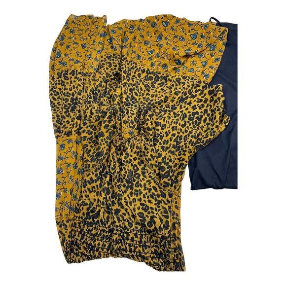 Women’s Leopard Floral Maxi Dress w/Elastic waist. Size M - Picture 7 of 13